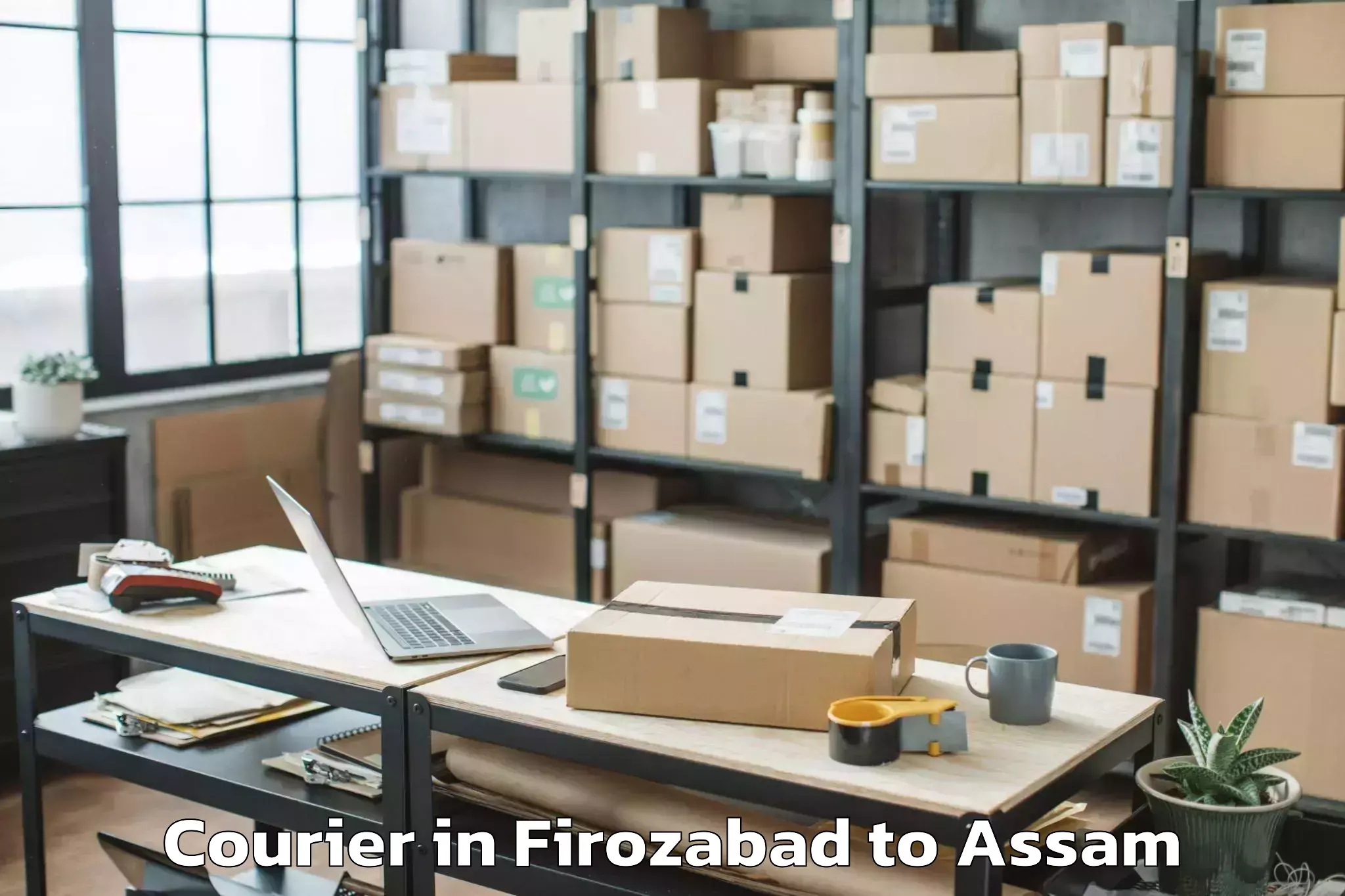 Book Your Firozabad to Chariduar Courier Today